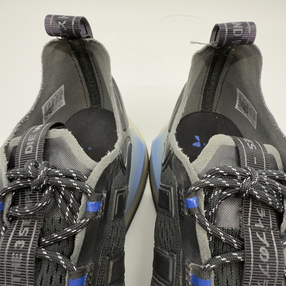 Adidas NMD v3 Mens 12 Black Blue White Rush Running Shoe Trainer Sneaker Stripes - Picture 13 of 16